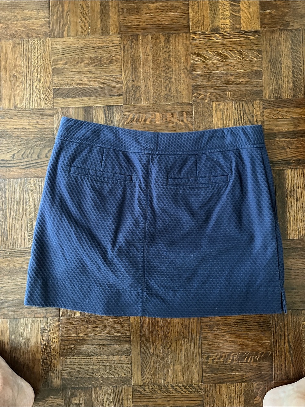 Lilly Pulitzer Navy Textured Mini Skirt - Picture 3 of 3